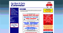 Desktop Screenshot of carbootcalendar.com